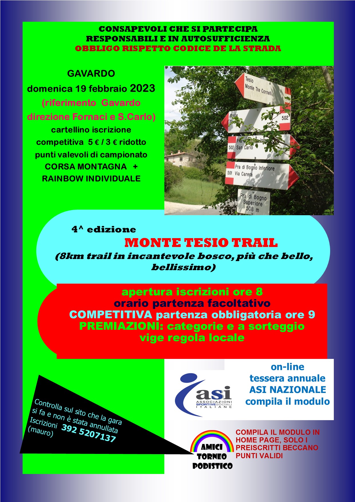 volantino monte tesio trail 2023