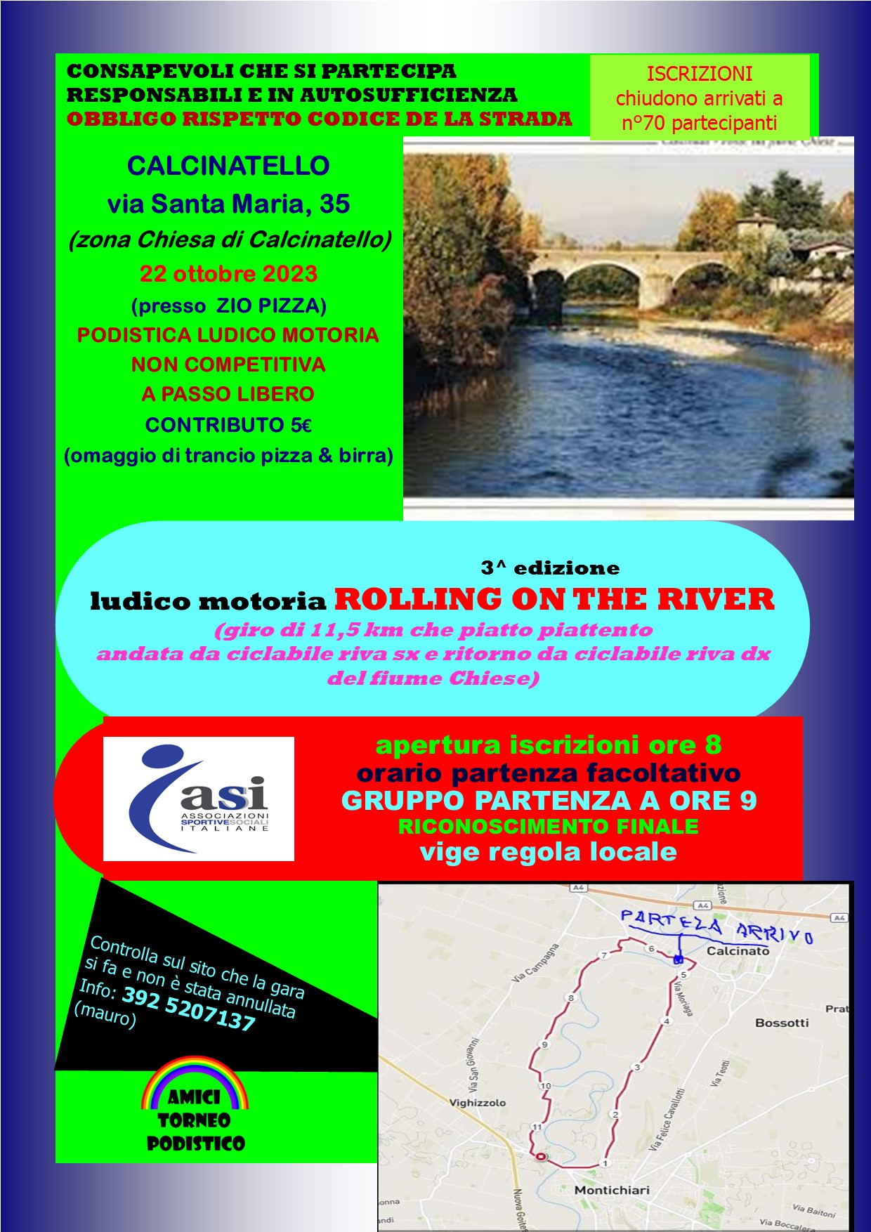 ROLLING ON THE RIVER 22 ottobre 2023